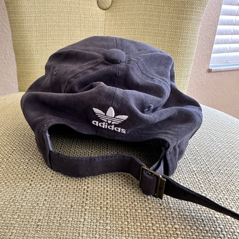 Adidas Dark Gray Cap with White Logo - Picture 2 of 3
